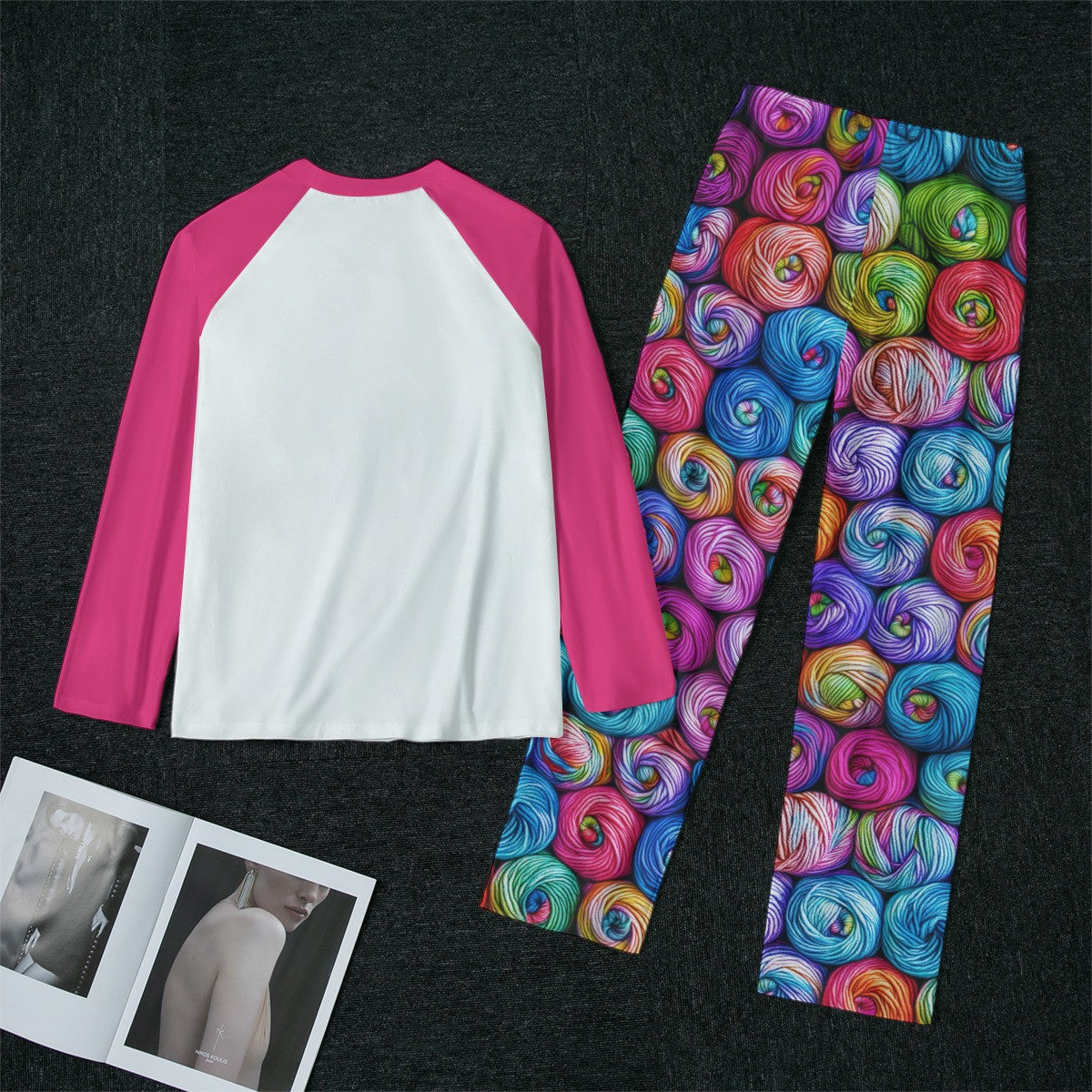 Crochet Lover Raglan Lounge Pajamas I Crochet So I Don't Choke People