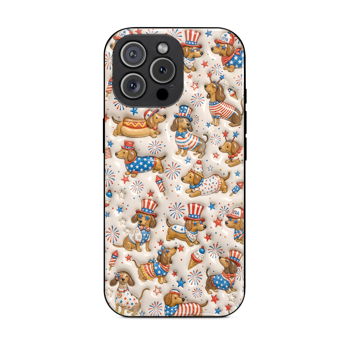 Dachshund Phone Case Festive Liberty Paws