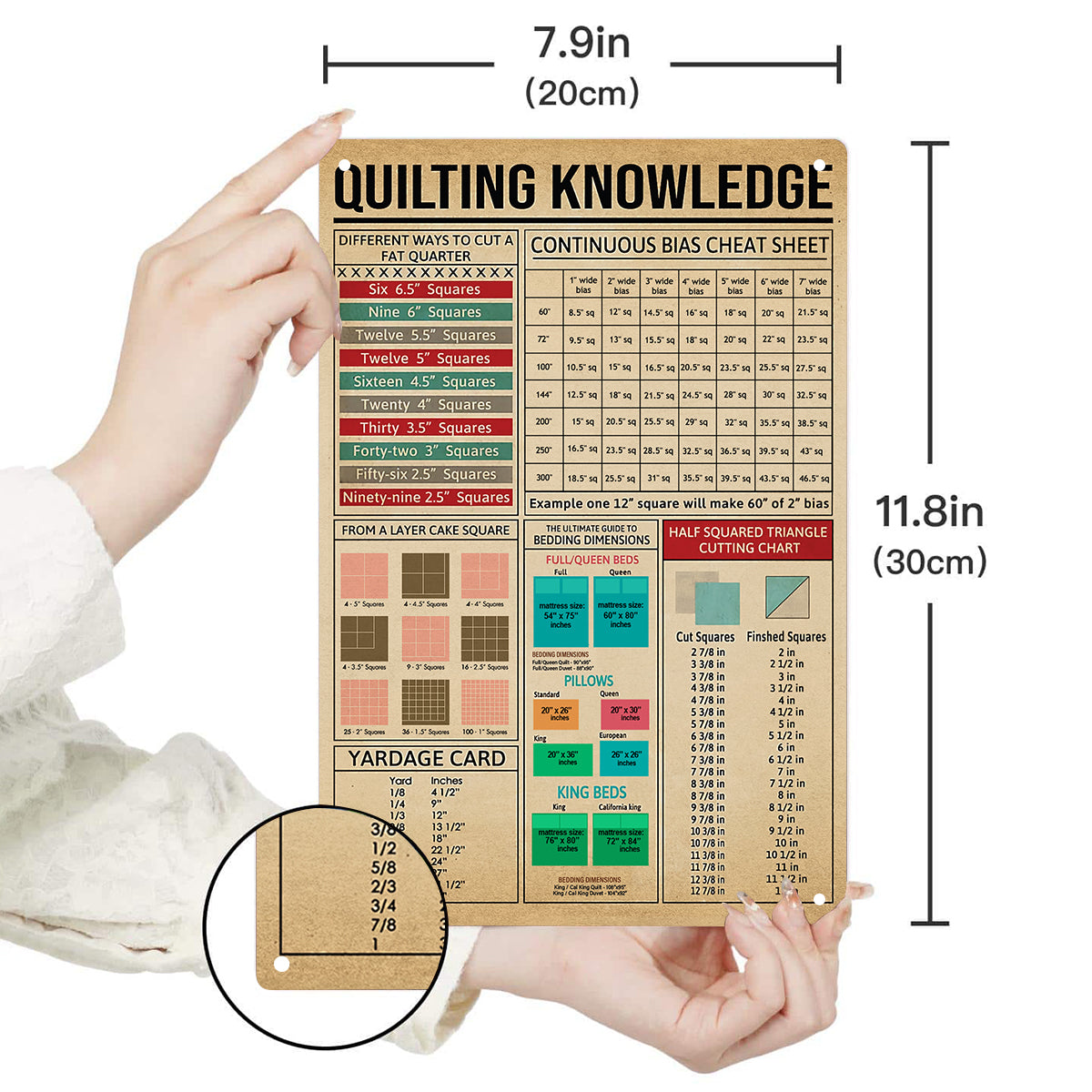 Sewing Lover 2D Metal Sign The Quilter's Guide