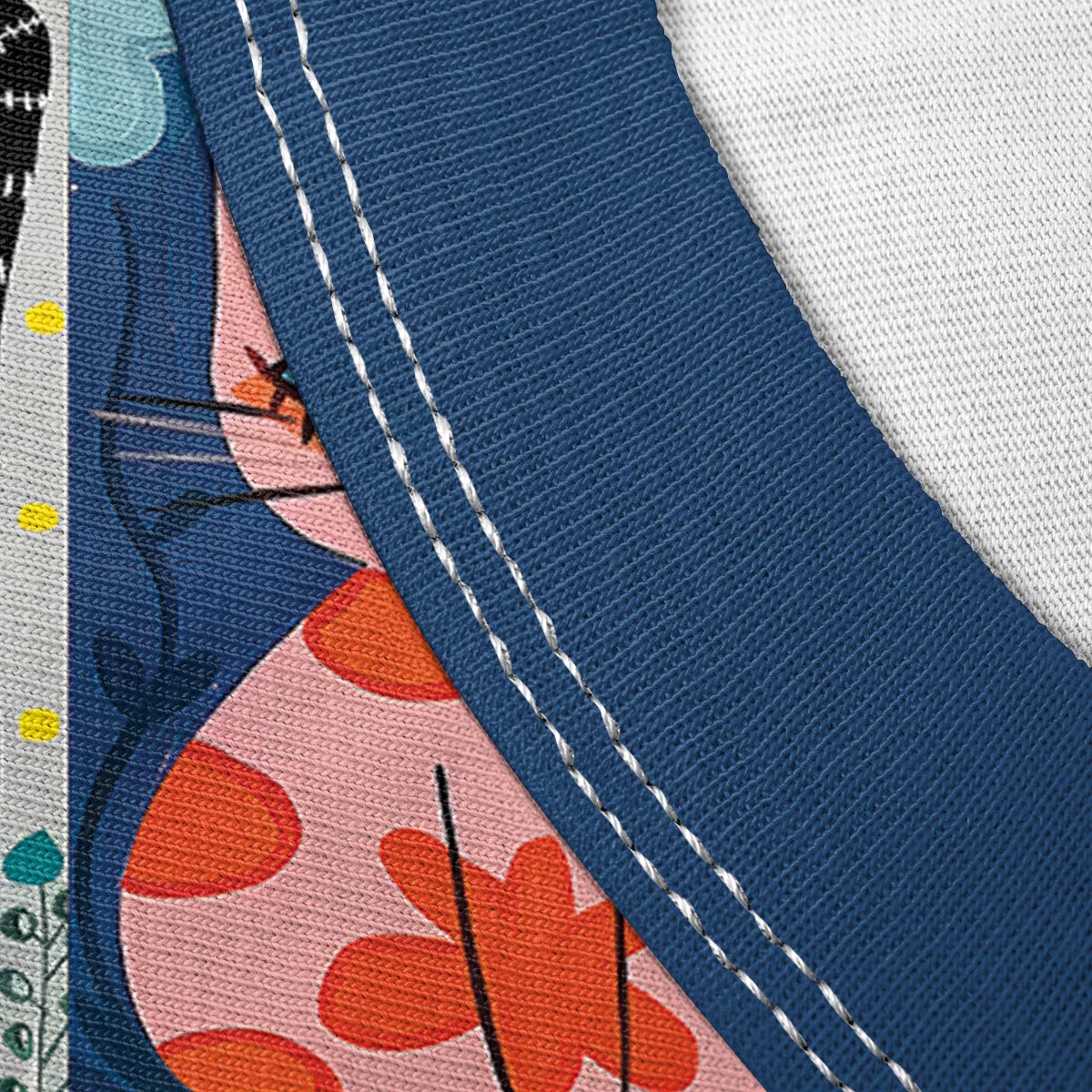 Cat Lover V-neck Nightshirt Folk Feline Fantasy