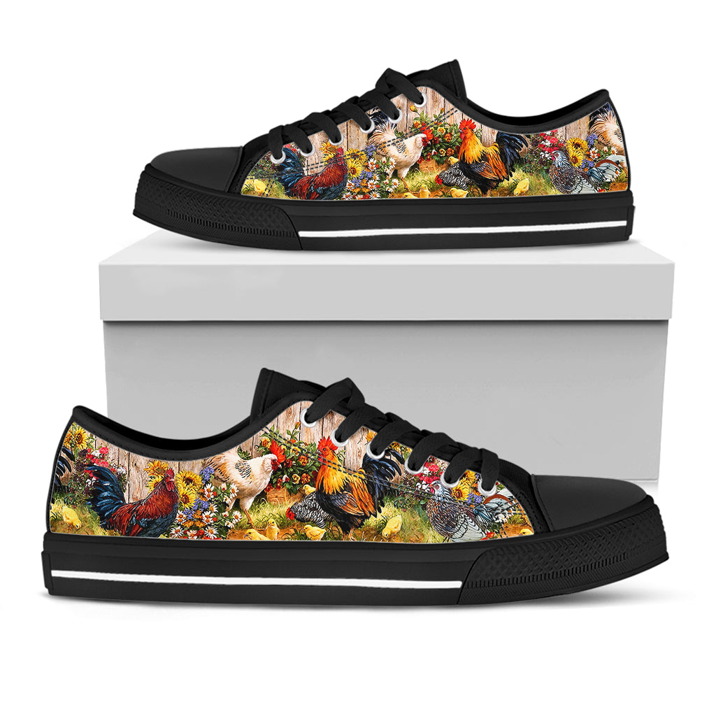 Chicken Women's Low Top Shoes Rustic Roamers