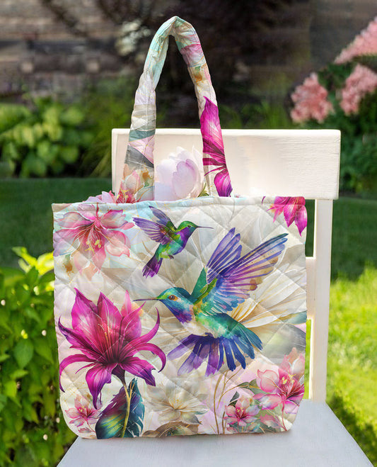 Hummingbird Quilted Tote Bag Hummingbird Dream