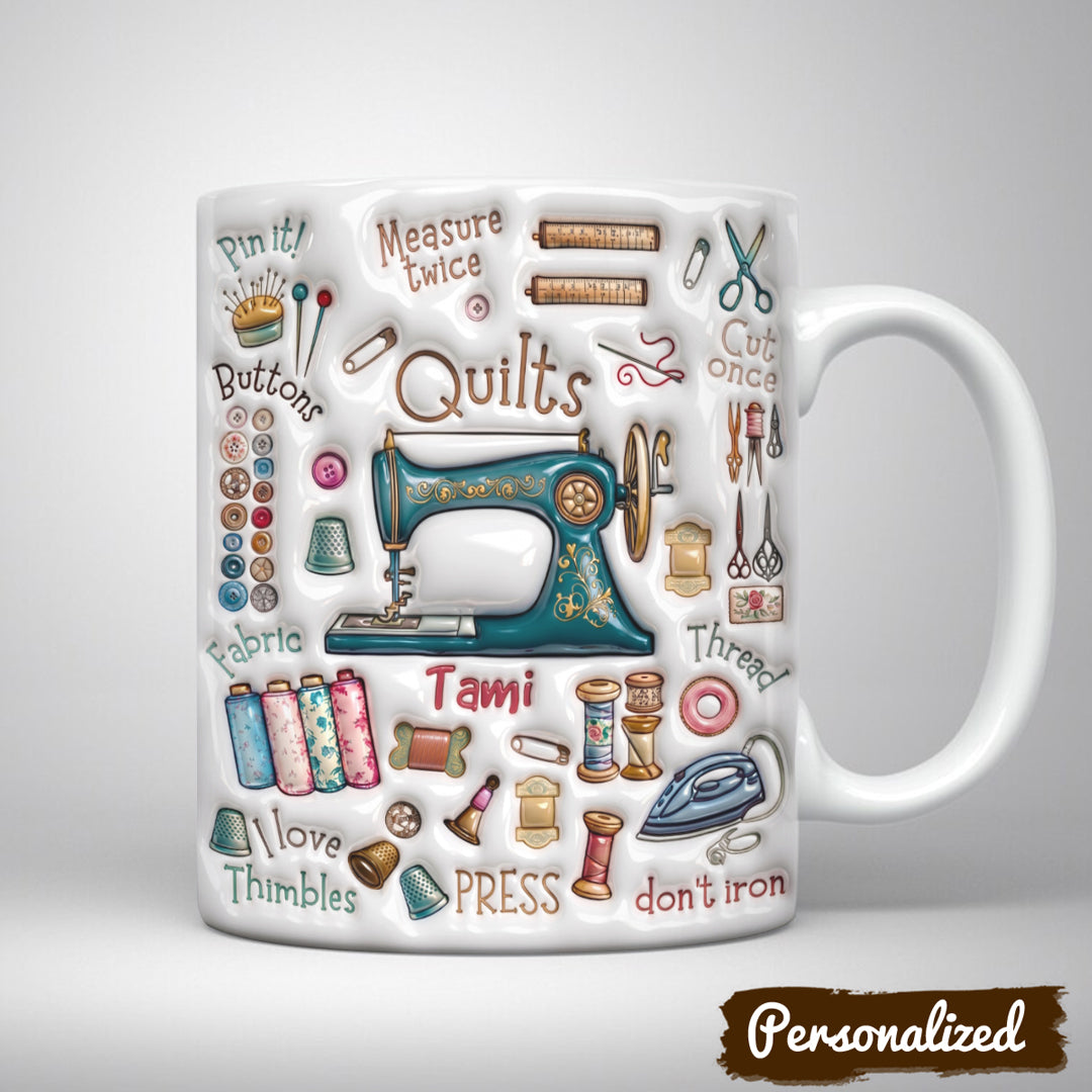 Sewing Lover 11Oz Mug Personalized A Quilter's Treasures