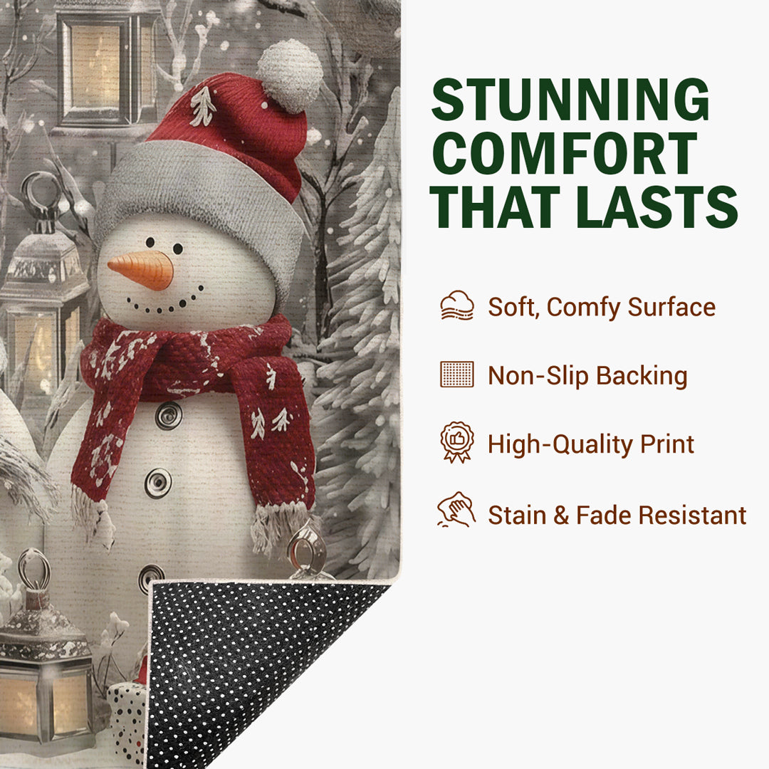 Christmas Area Rug Winter's Romance