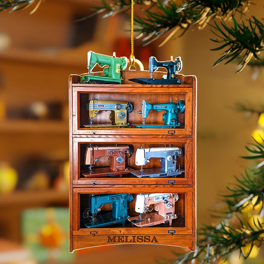 Sewing Lover 2D Acrylic Ornament Personalized Antique Treasure