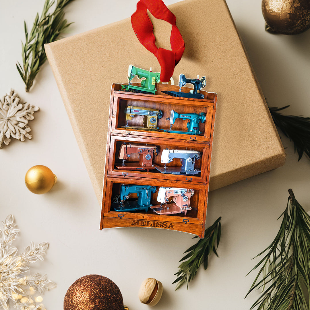 Sewing Lover 2D Acrylic Ornament Personalized Antique Treasure