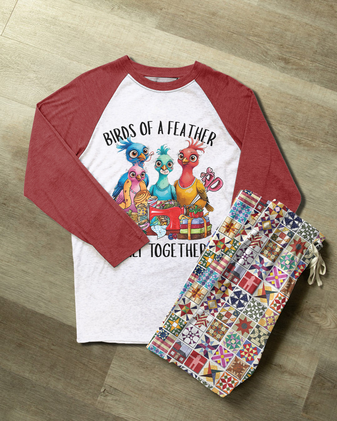 Sewing Lover Raglan Lounge Pajamas Birds Of A Feather Quilt Together