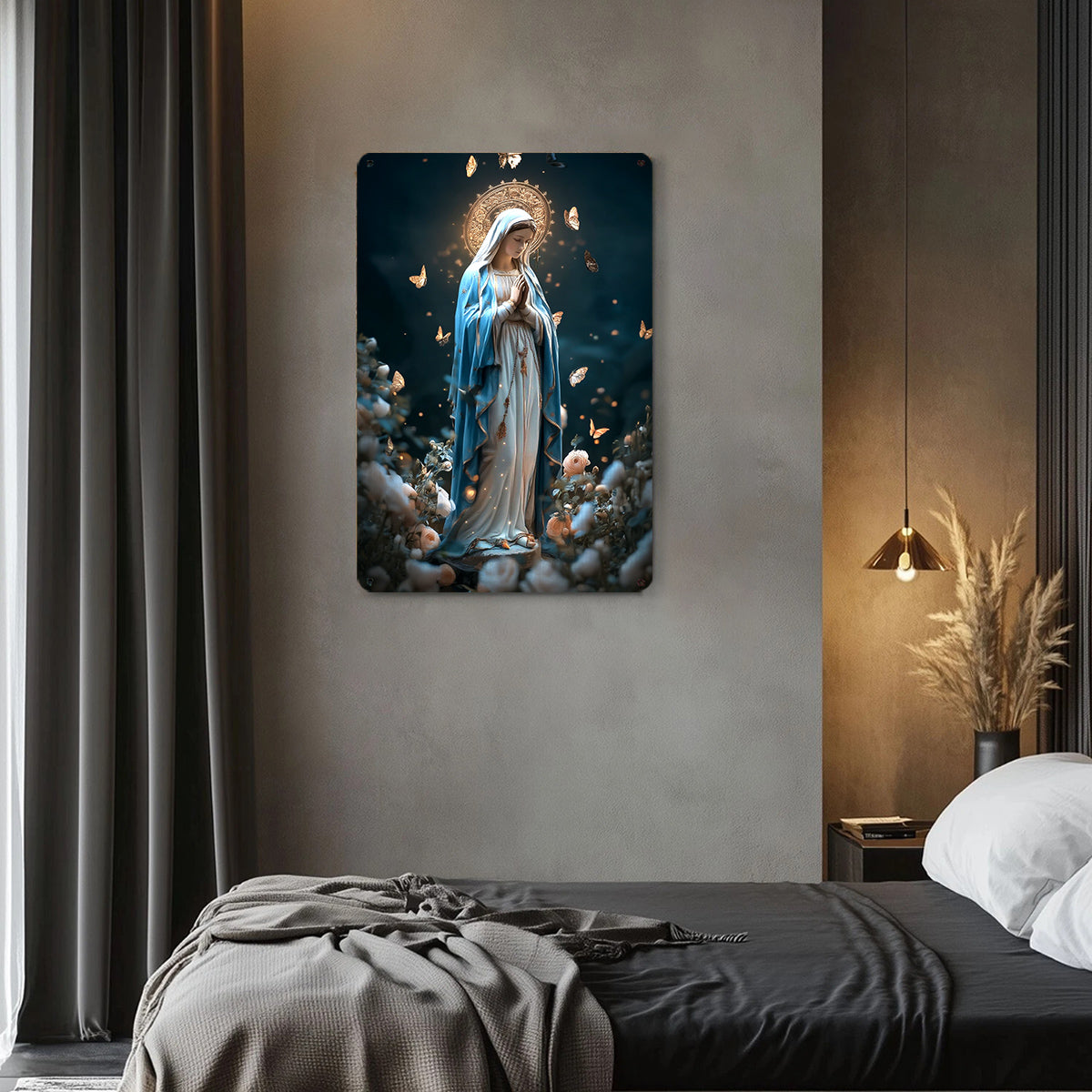 Christian 2D Metal Sign Blessed Virgin Mary