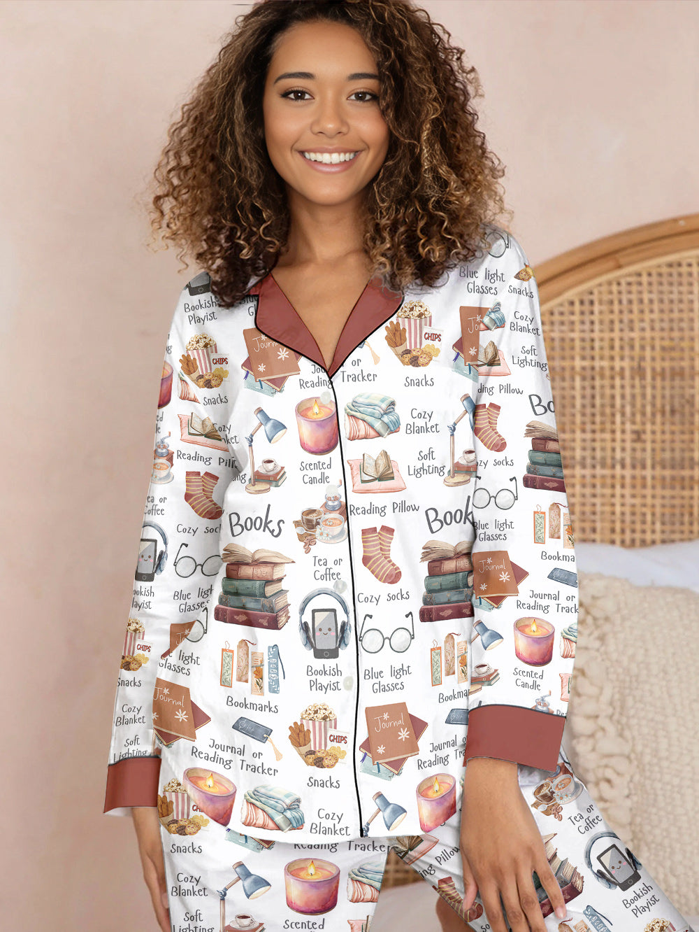Book Lover Pajama Set Bookworm's Comfort Kit