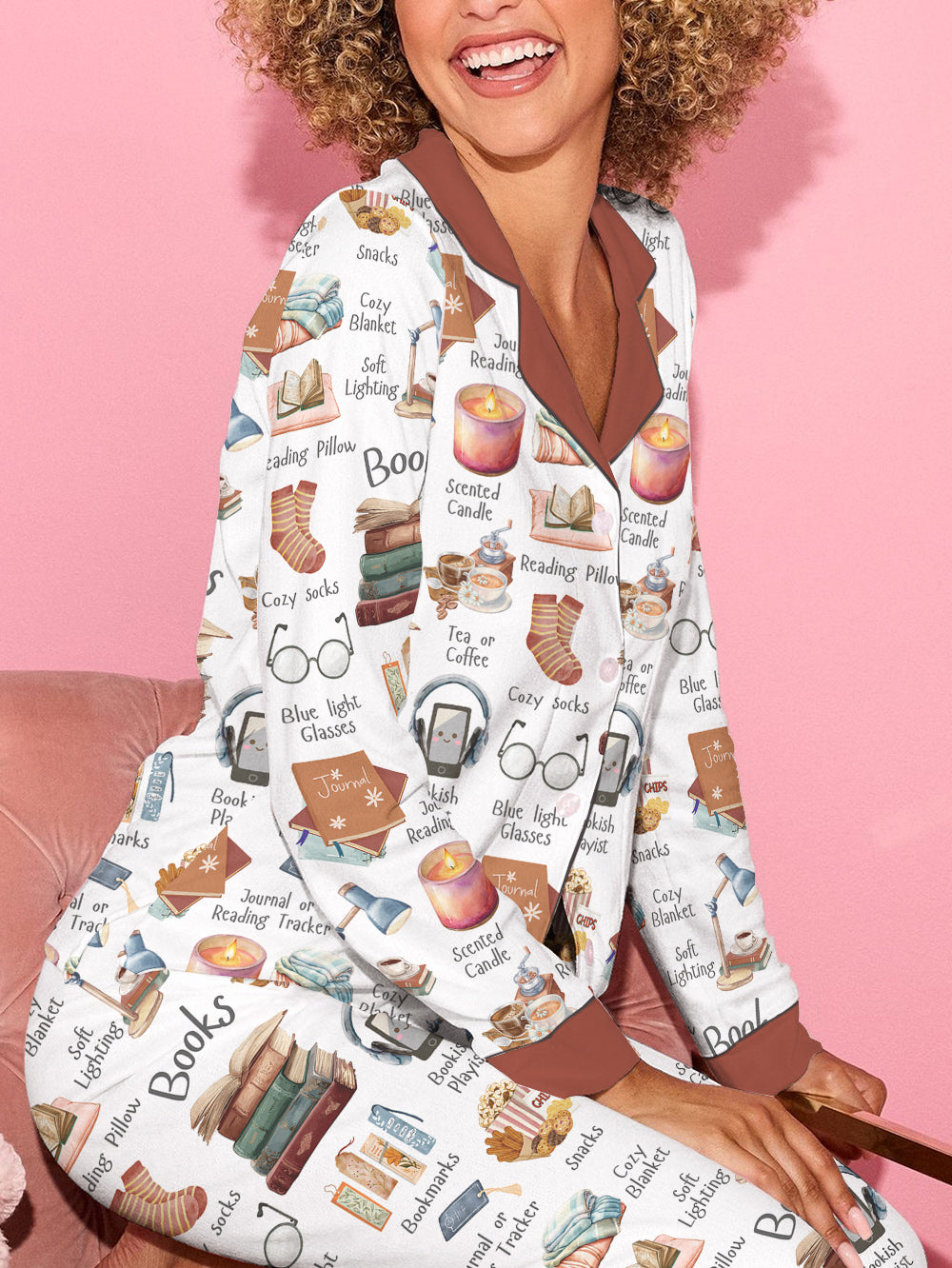 Book Lover Pajama Set Bookworm's Comfort Kit