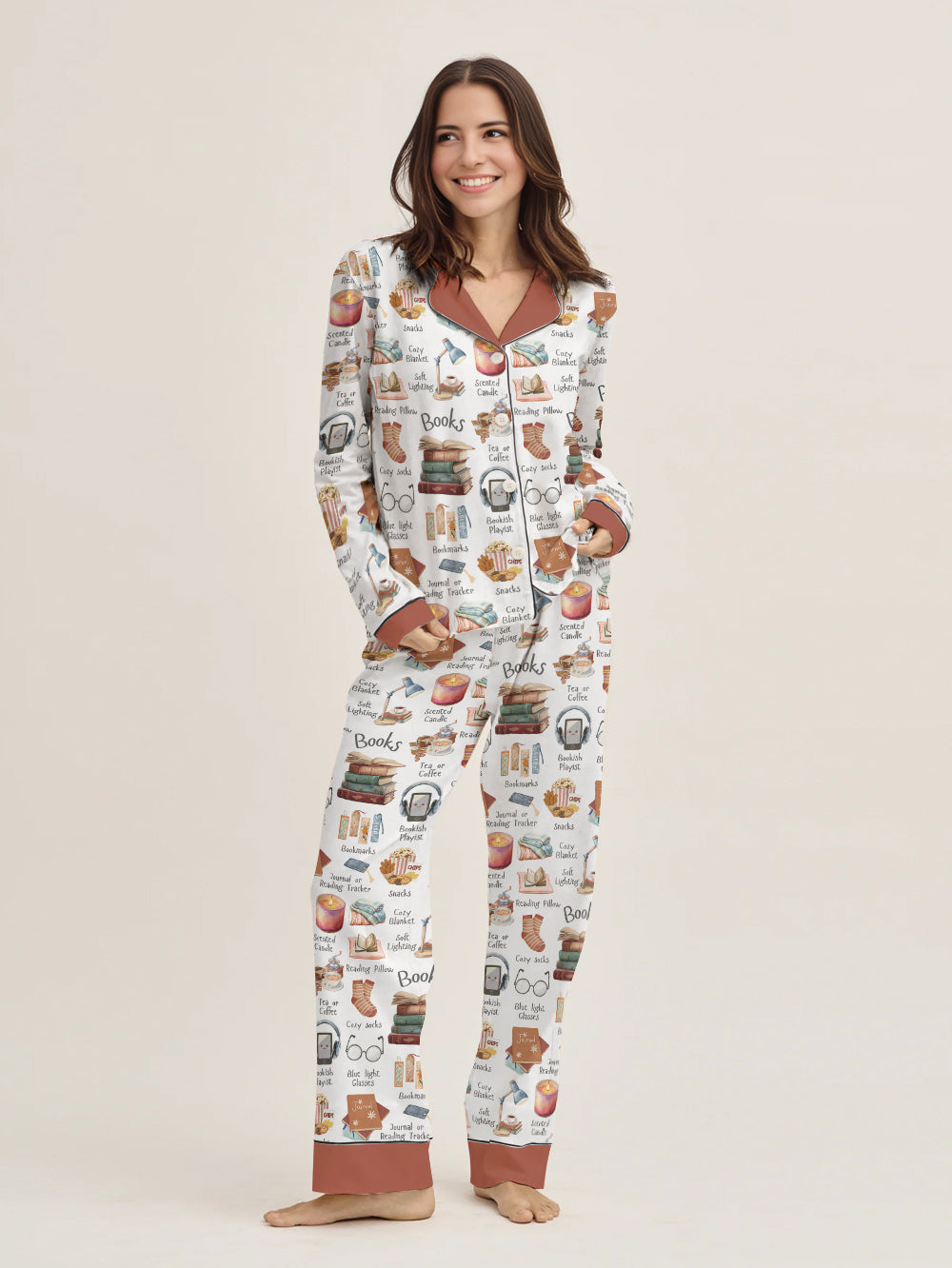 Book Lover Pajama Set Bookworm's Comfort Kit