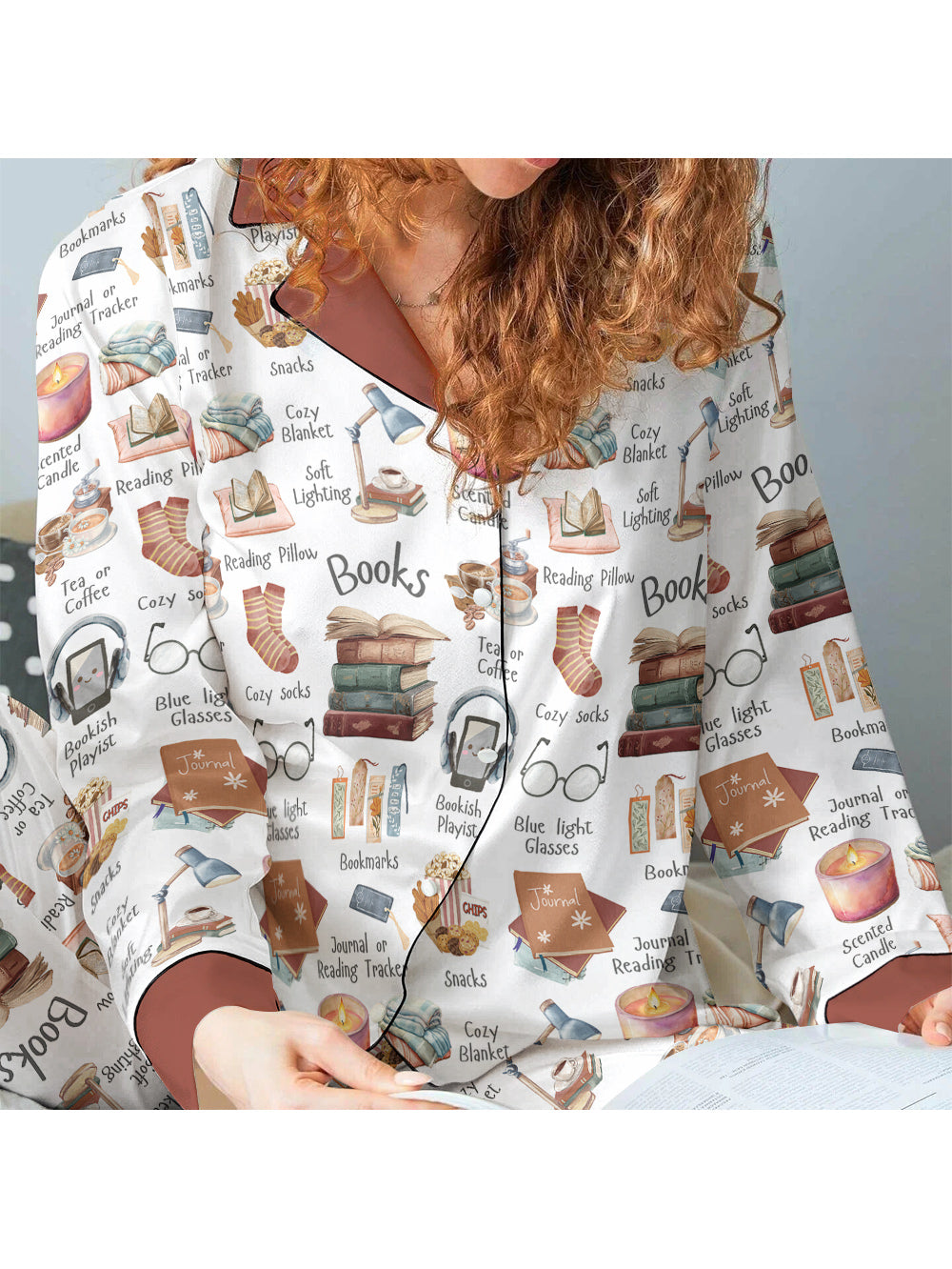 Book Lover Pajama Set Bookworm's Comfort Kit