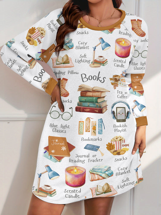 Book Lover Raglan Dress Bookworm's Retreat