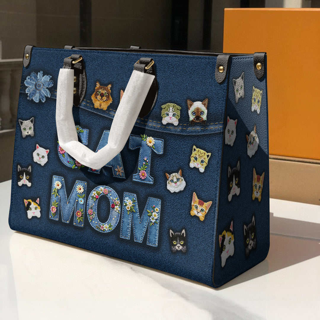 Cat Lover Leather Bag Cat Mom