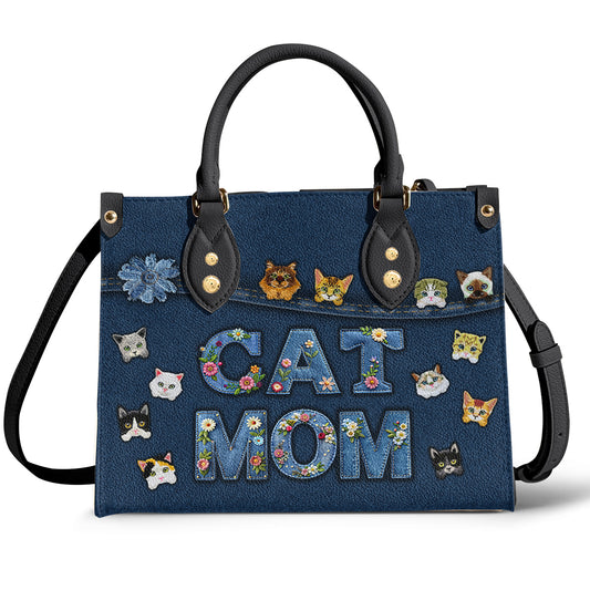 Cat Lover Leather Bag Cat Mom