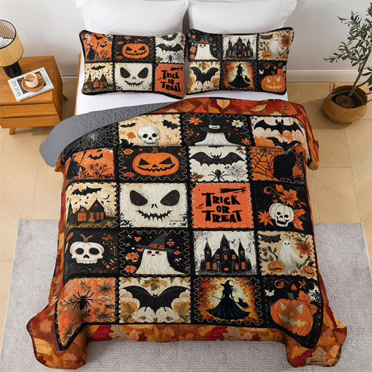 Halloween All Season Quilt 3-Piece Set Chilling Comforts