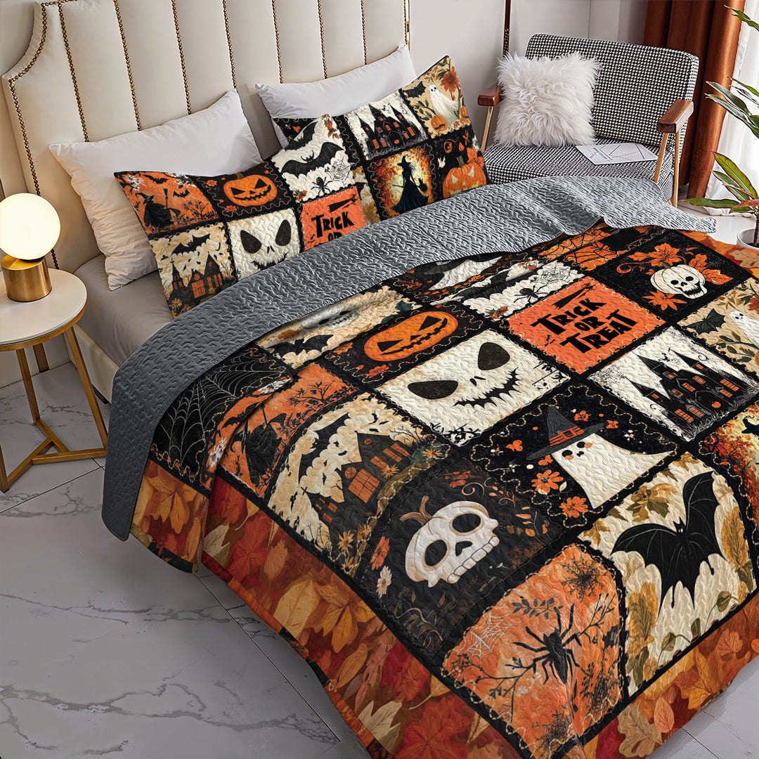 Halloween All Season Quilt 3-Piece Set Chilling Comforts