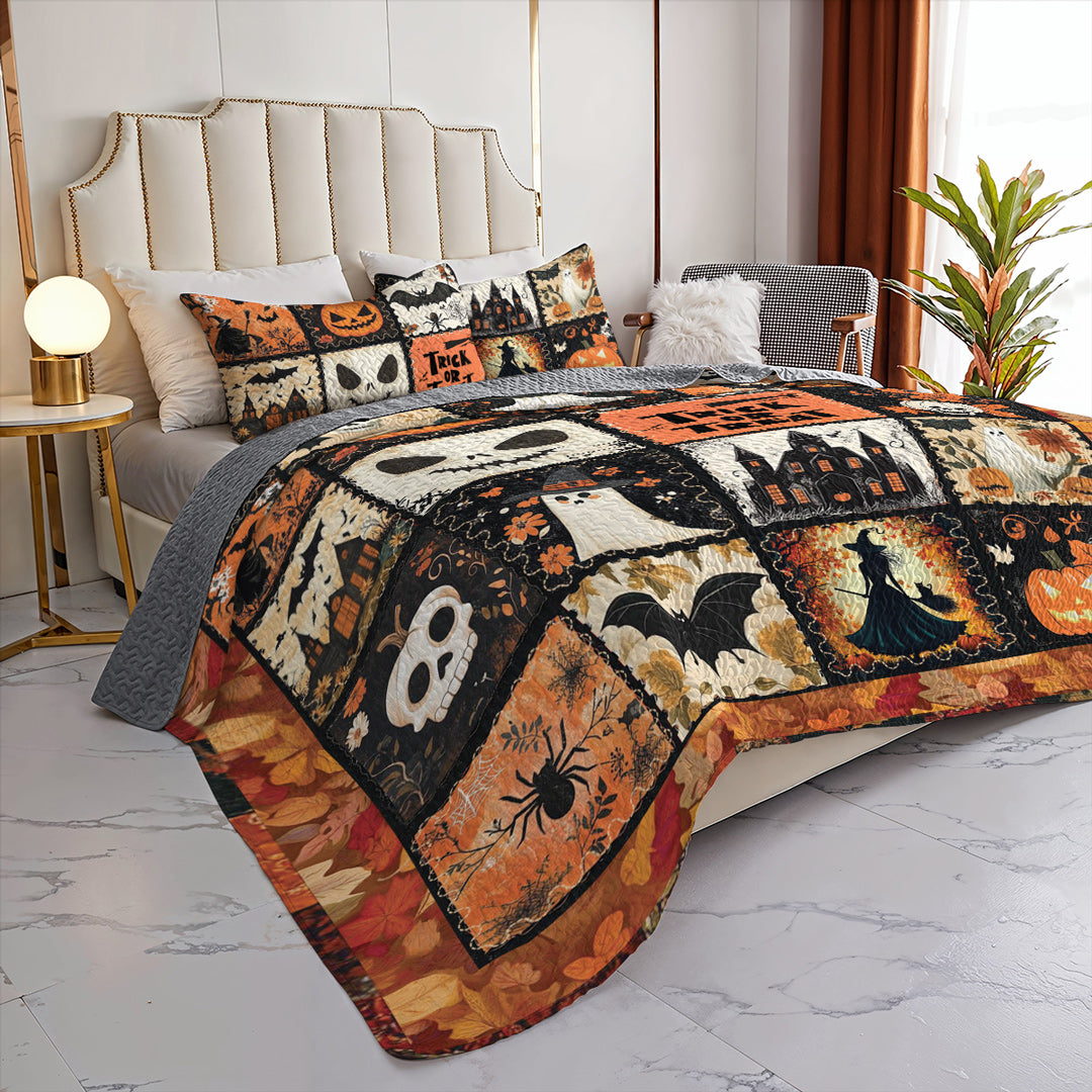 Halloween All Season Quilt 3-Piece Set Chilling Comforts