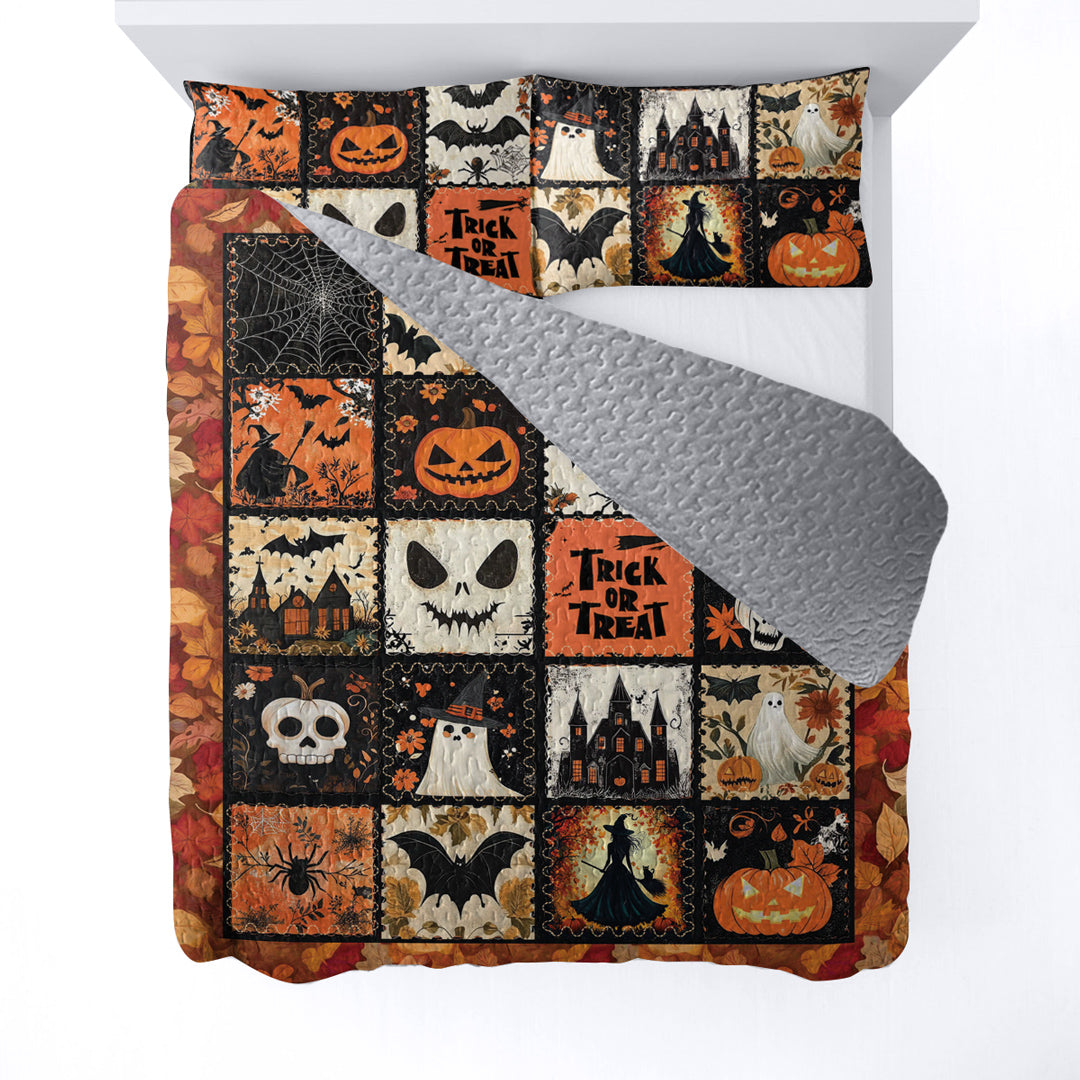 Halloween All Season Quilt 3-Piece Set Chilling Comforts