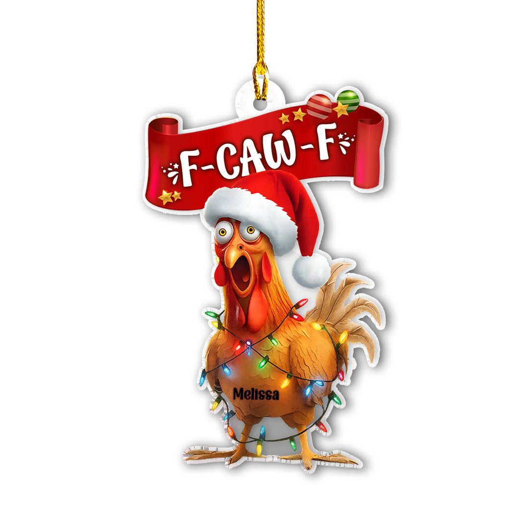Chicken 2D Acrylic Ornament Personalized Funny Chicken