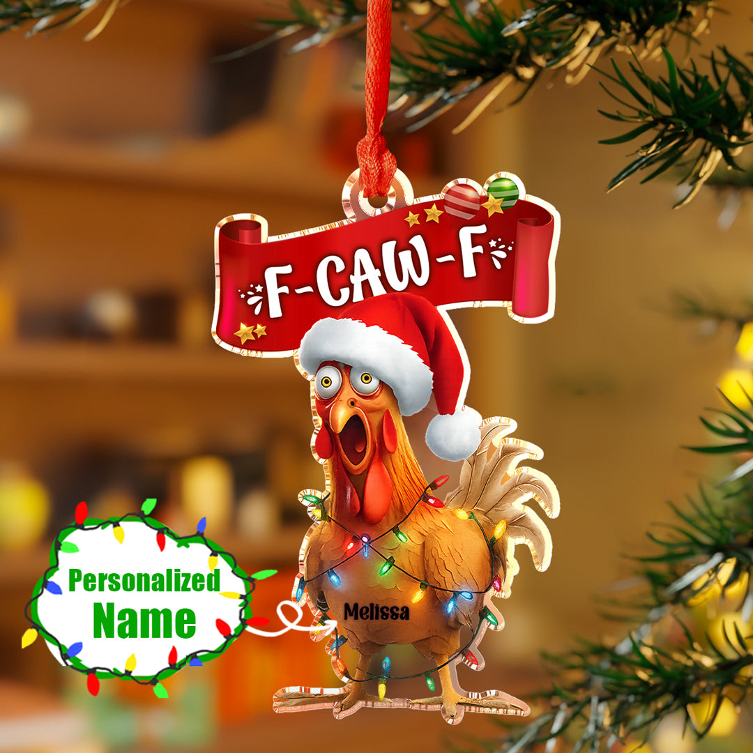 Chicken 2D Acrylic Ornament Personalized Funny Chicken