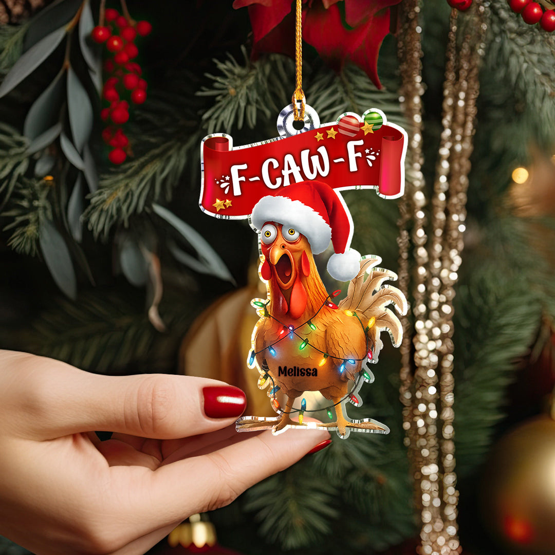 Chicken 2D Acrylic Ornament Personalized Funny Chicken