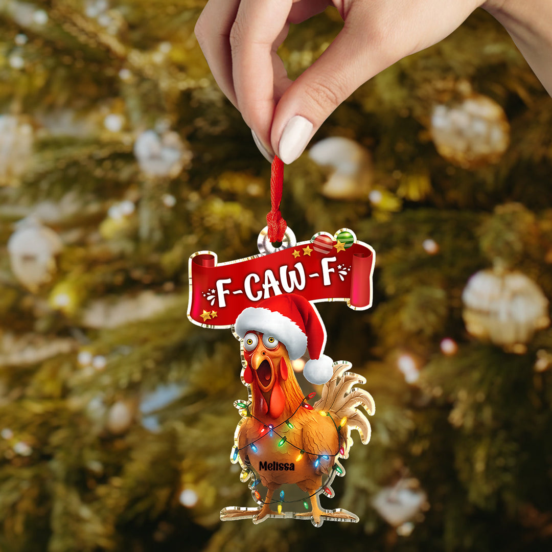 Chicken 2D Acrylic Ornament Personalized Funny Chicken