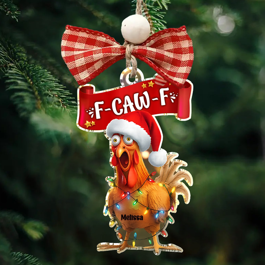 Chicken 2D Acrylic Ornament Personalized Funny Chicken