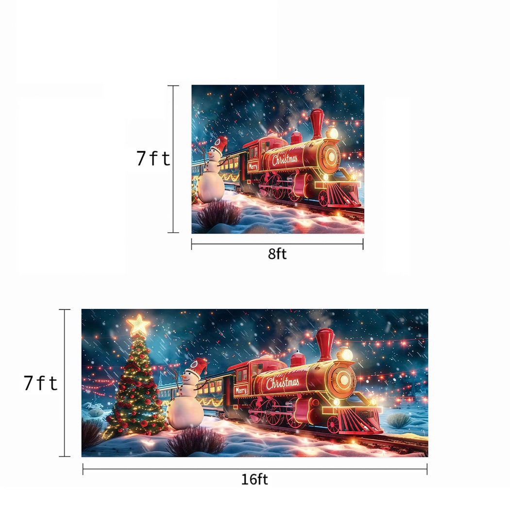 Christmas Garage Door Banner Decoration - The Midnight Christmas Express