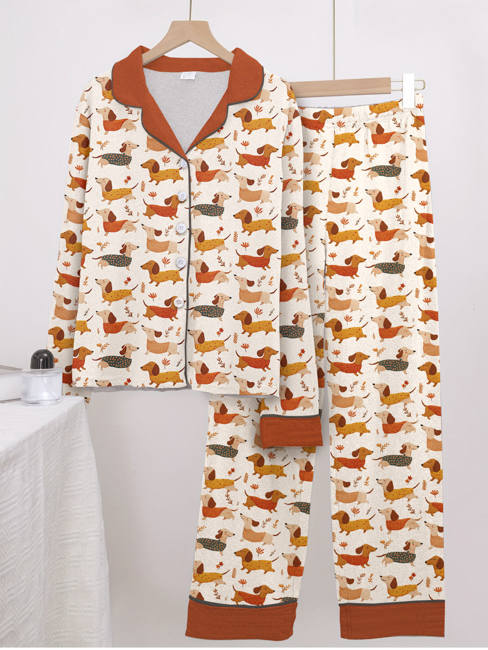 Dachshund Pajama Set Cozy Weenie
