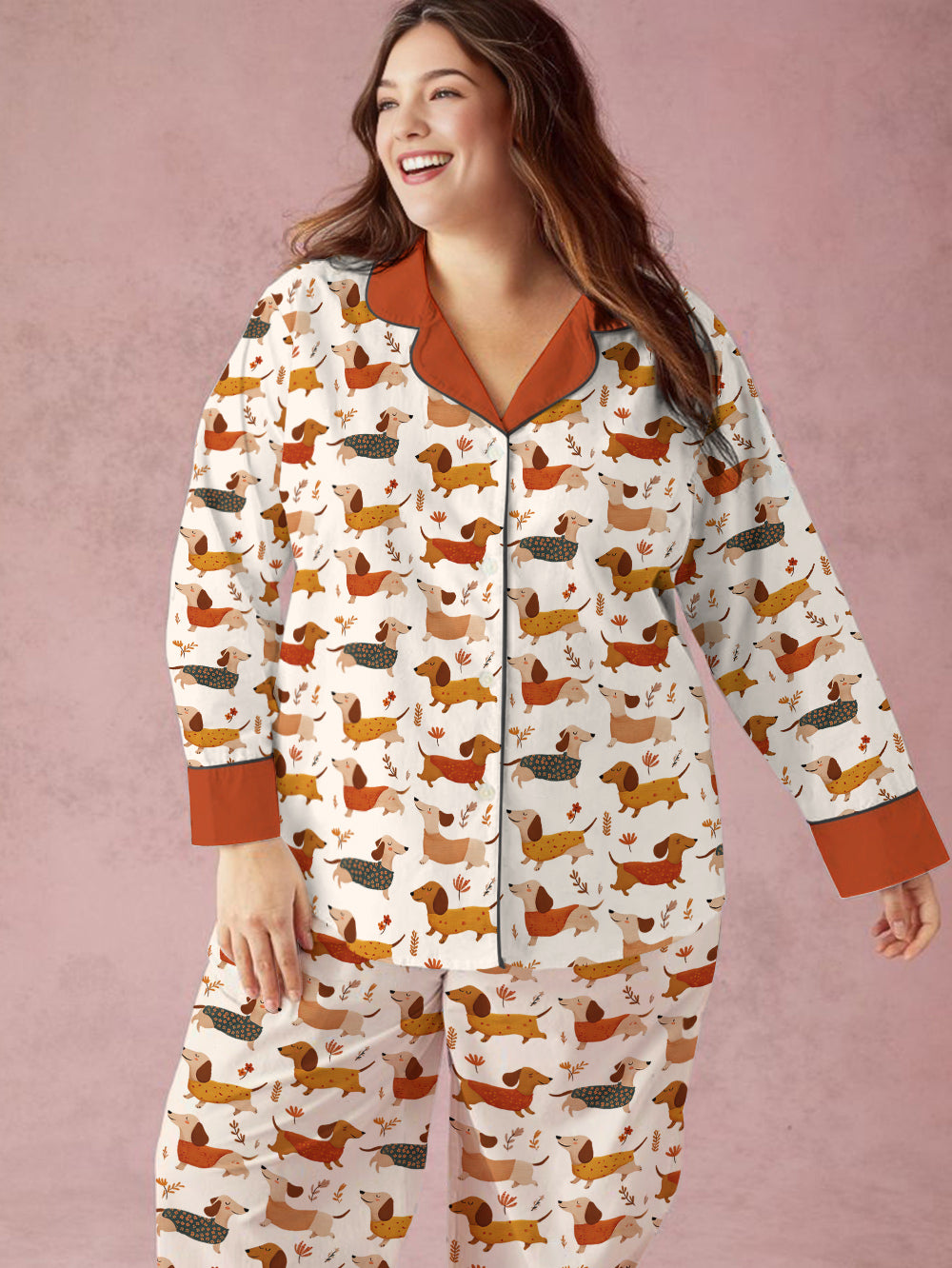 Dachshund Pajama Set Cozy Weenie
