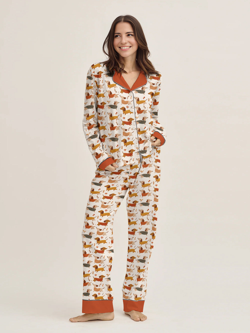 Dachshund Pajama Set Cozy Weenie