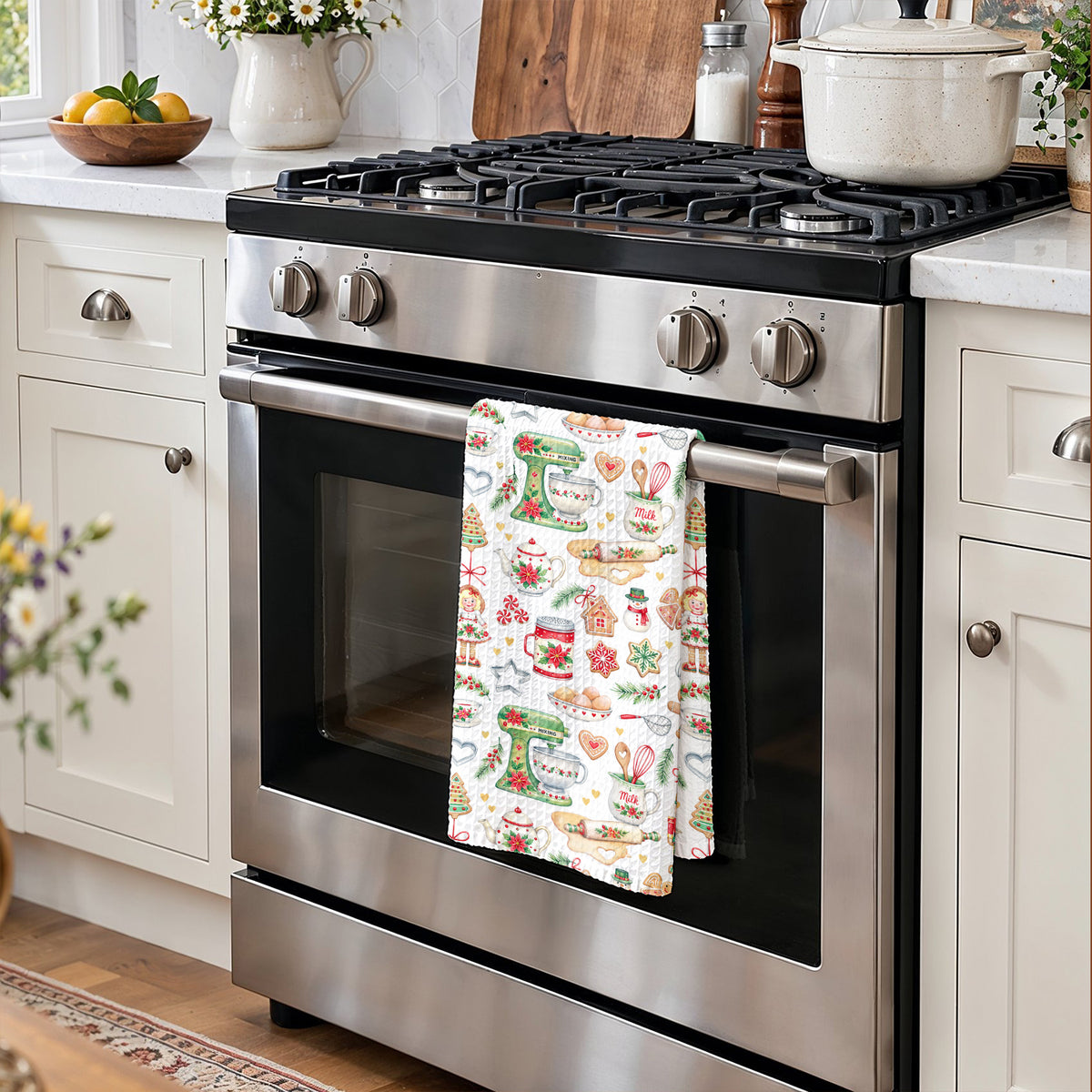 Baking Kitchen Towel Cozy Christmas Baking