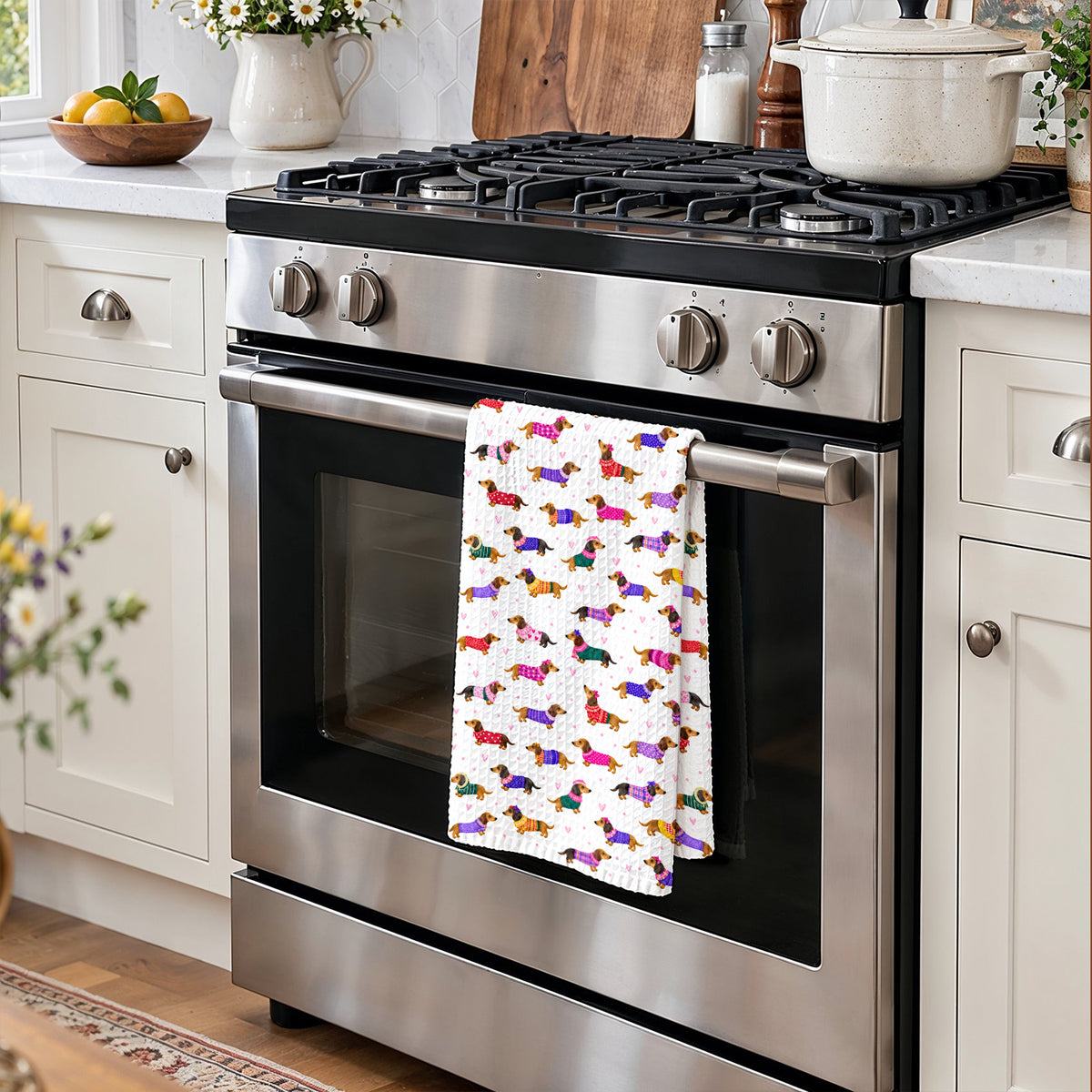 Dachshund Kitchen Towel Cozy Doxies