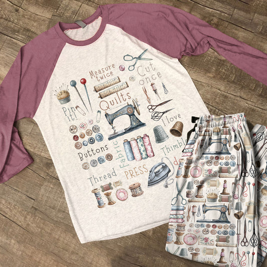 Sewing Lover Raglan Lounge Pajamas Crafty Comfort