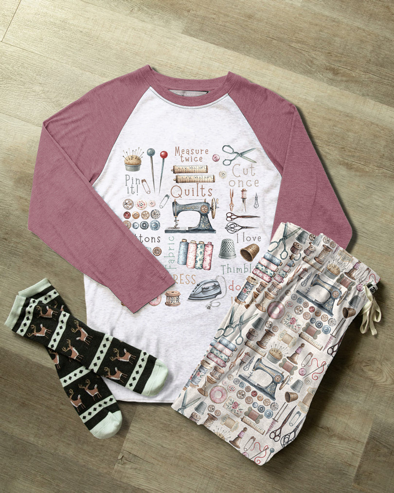 Sewing Lover Raglan Lounge Pajamas Crafty Comfort