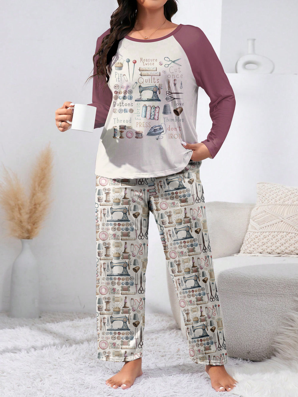 Sewing Lover Raglan Lounge Pajamas Crafty Comfort