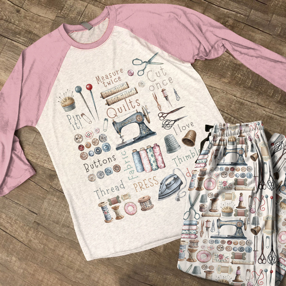 Sewing Lover Raglan Lounge Pajamas Crafty Comfort
