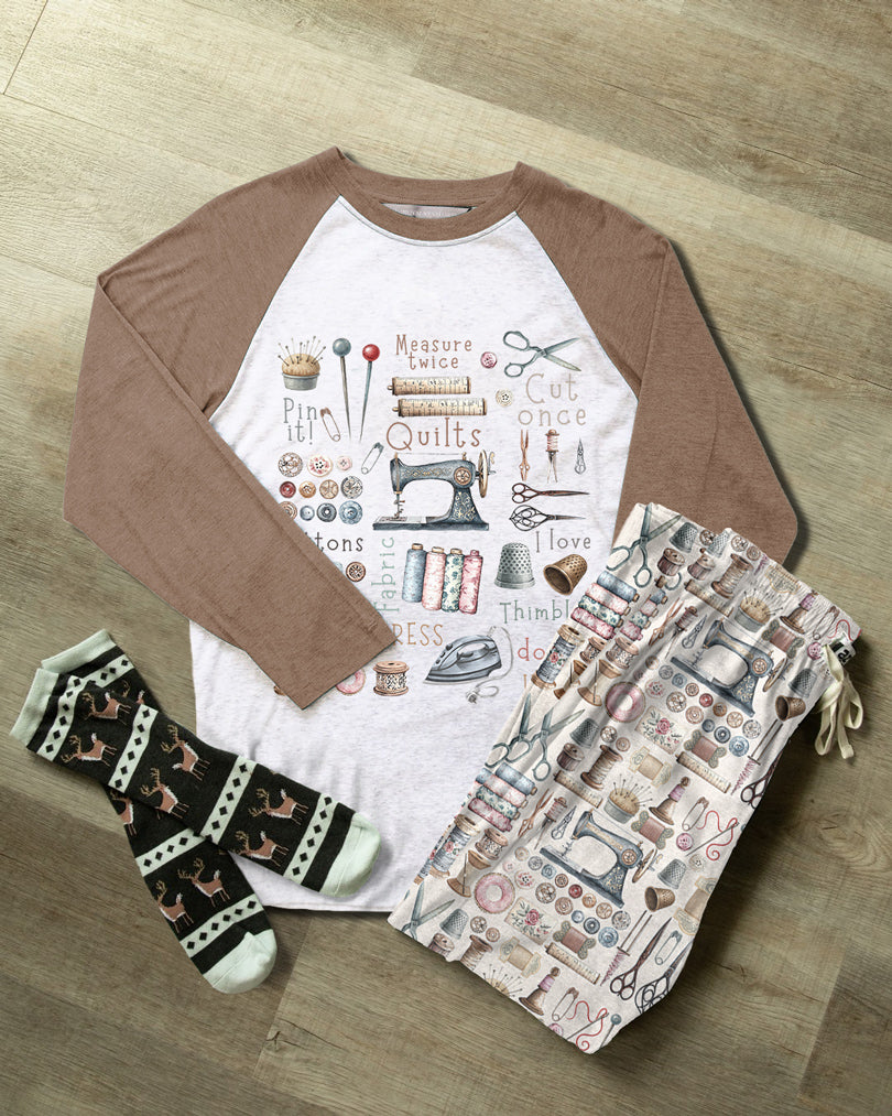 Sewing Lover Raglan Lounge Pajamas Crafty Comfort