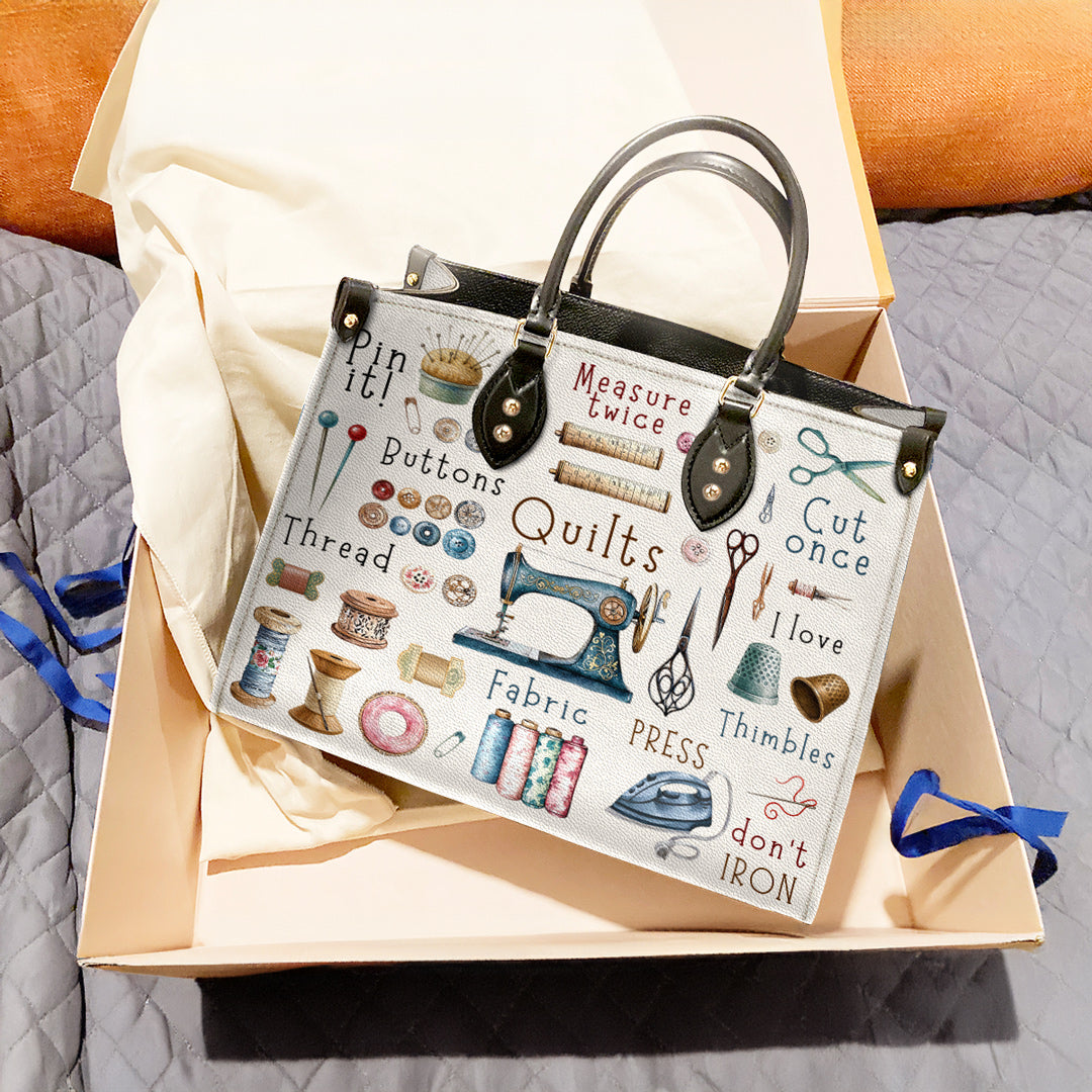 Sewing Lover Leather Bag Crafty Chic