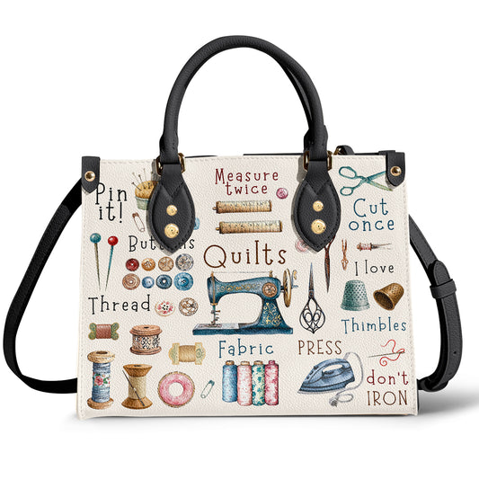 Sewing Lover Leather Bag Crafty Chic