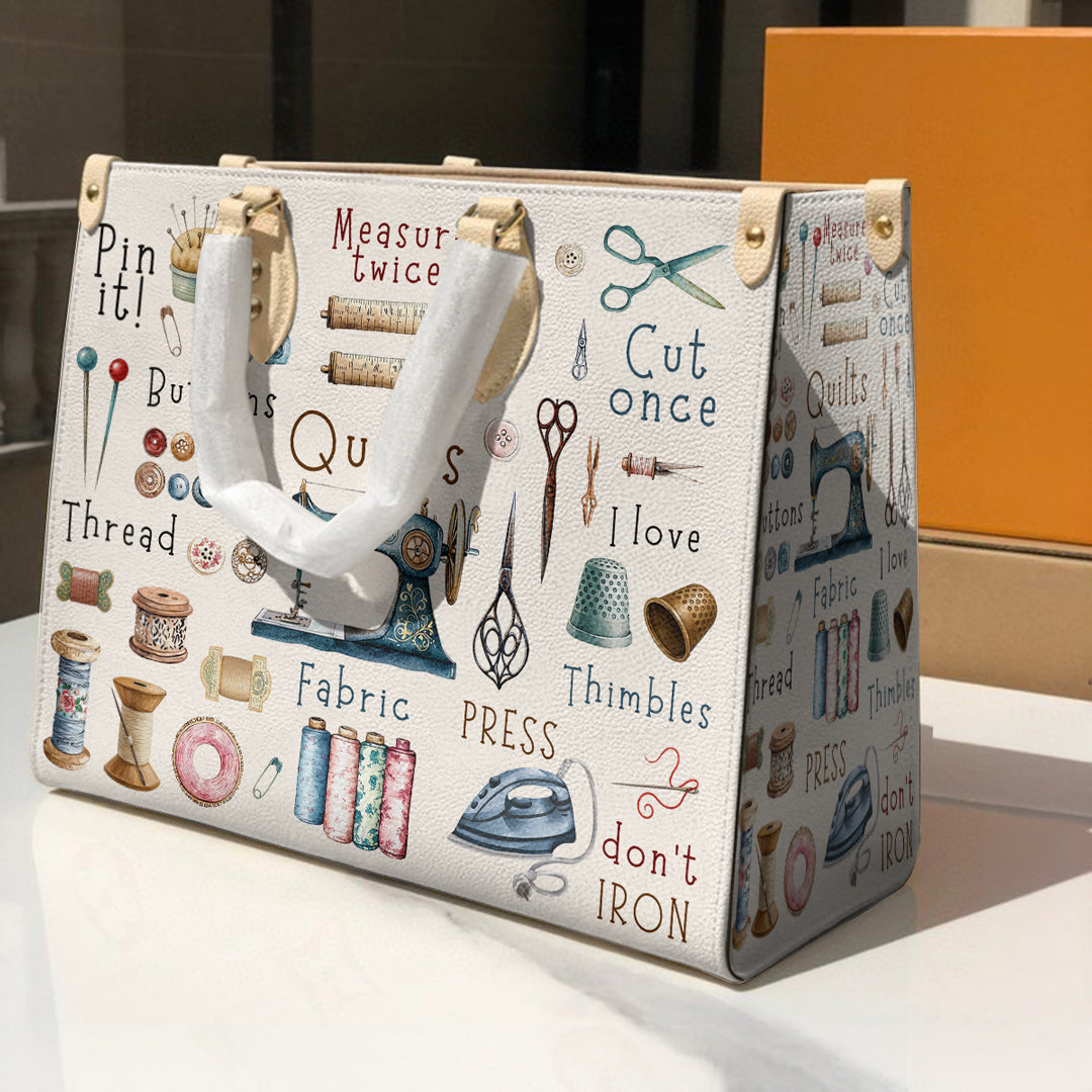 Sewing Lover Leather Bag Crafty Chic