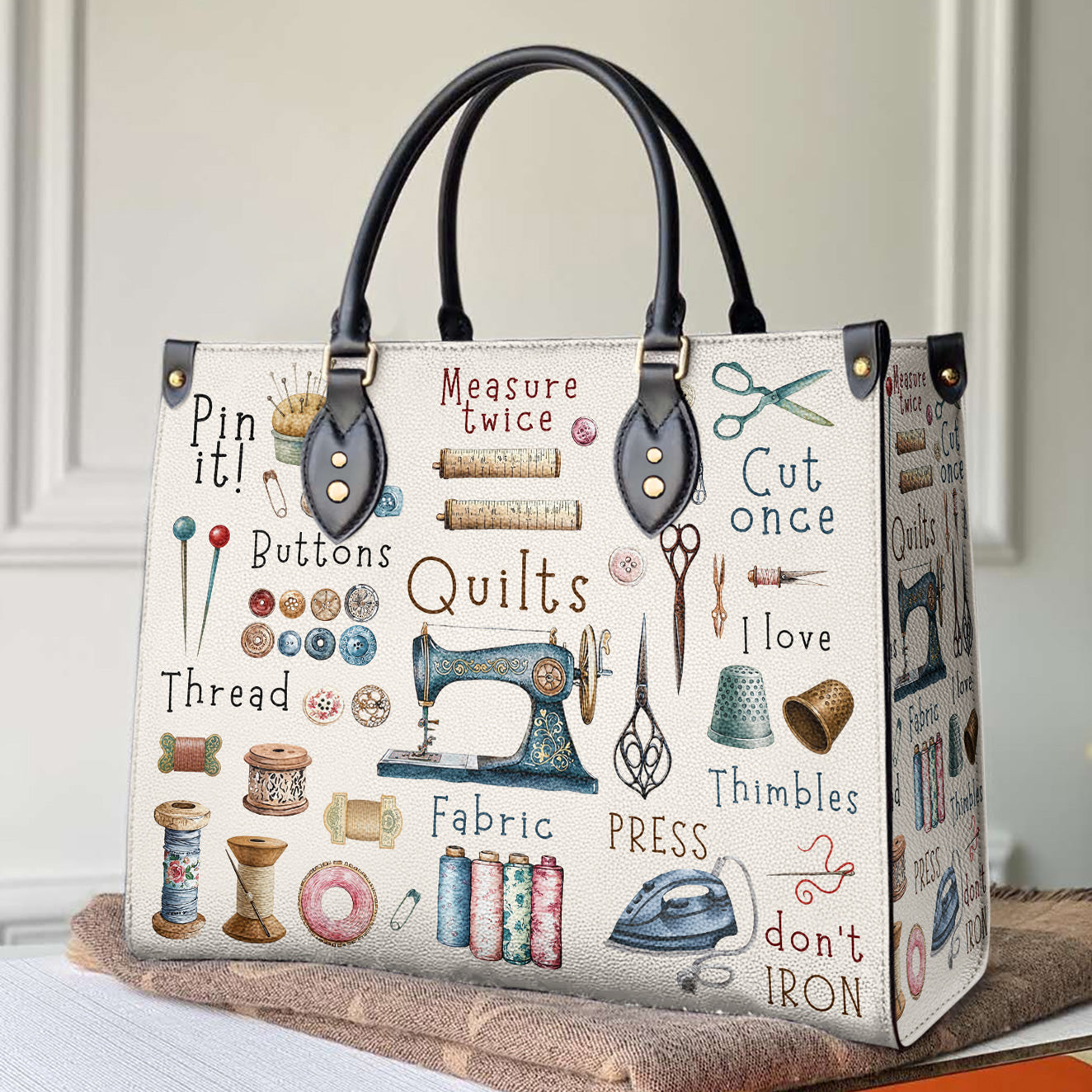 Sewing Lover Leather Bag Crafty Chic