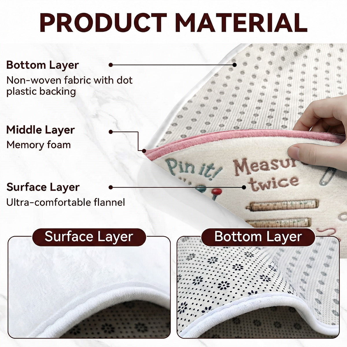 Sewing Lover Round Rug Crafty Comfort