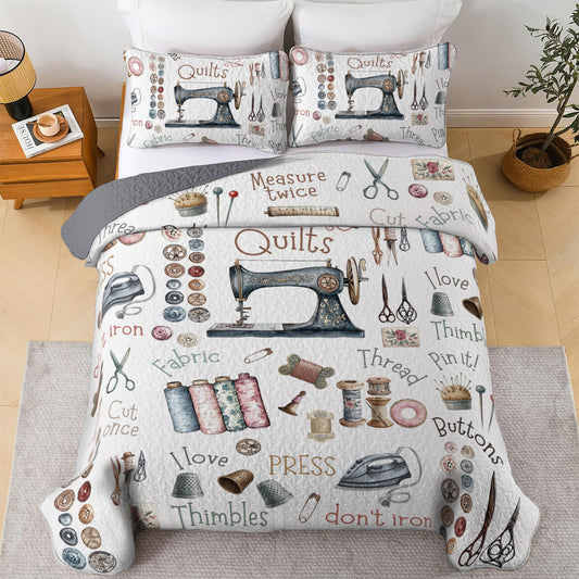 Sewing Lover All Season Quilt 3-Piece Set Crafty Comfort