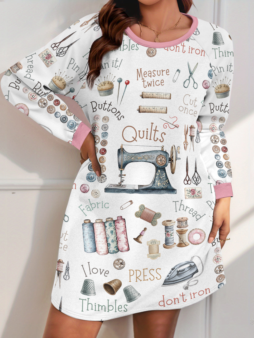 Sewing Lover Raglan Dress Quilting Crafty Comfort