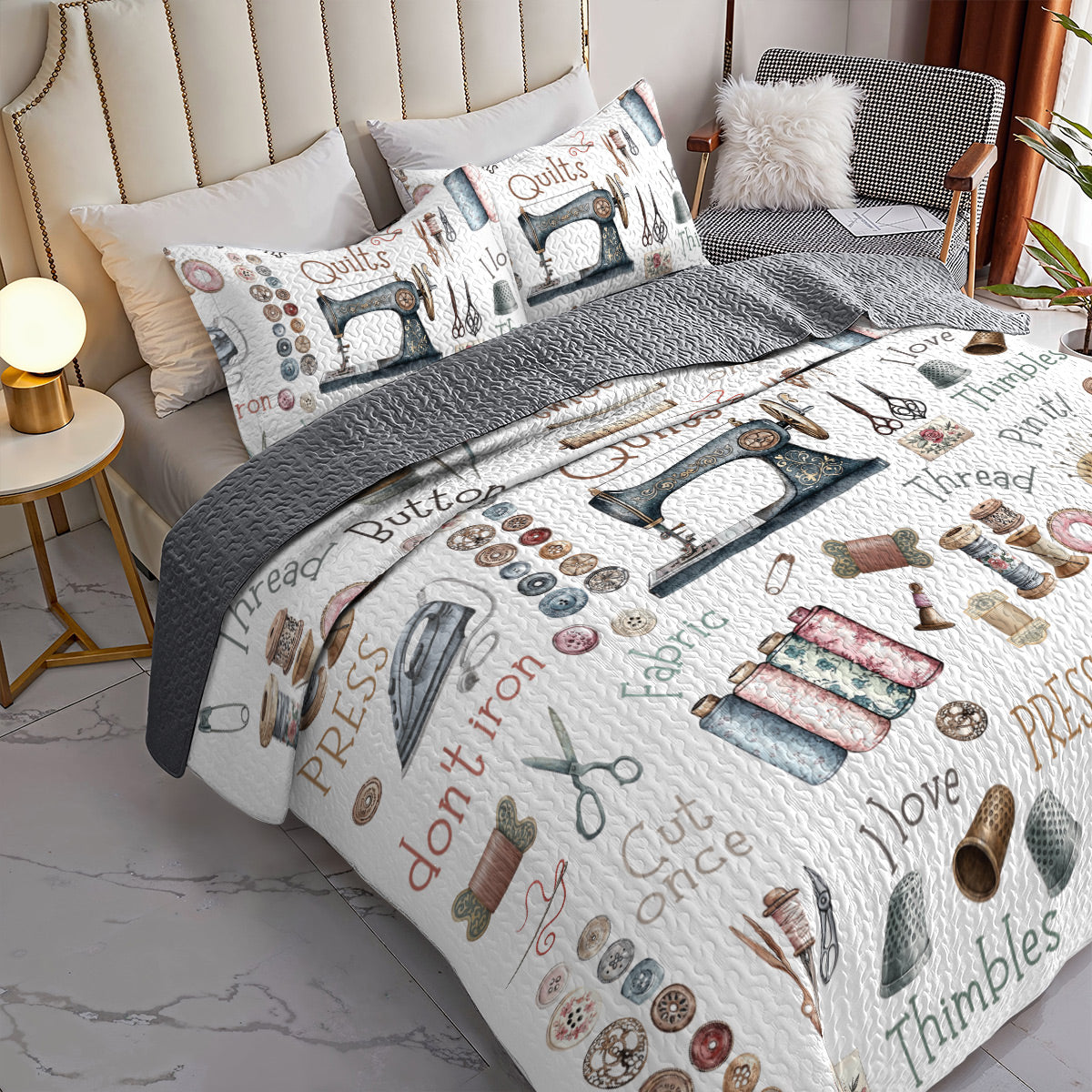 Sewing Lover All Season Quilt 3-Piece Set Crafty Comfort