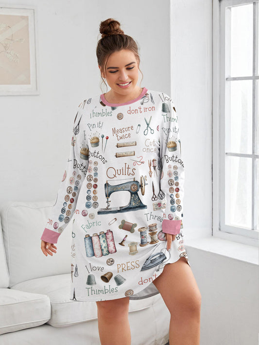 Sewing Lover Raglan Dress Quilting Crafty Comfort