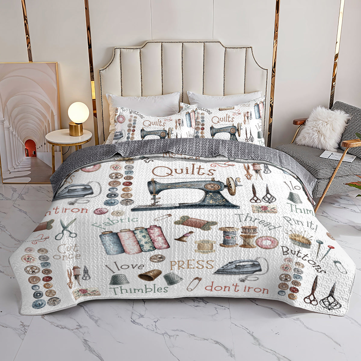 Sewing Lover All Season Quilt 3-Piece Set Crafty Comfort