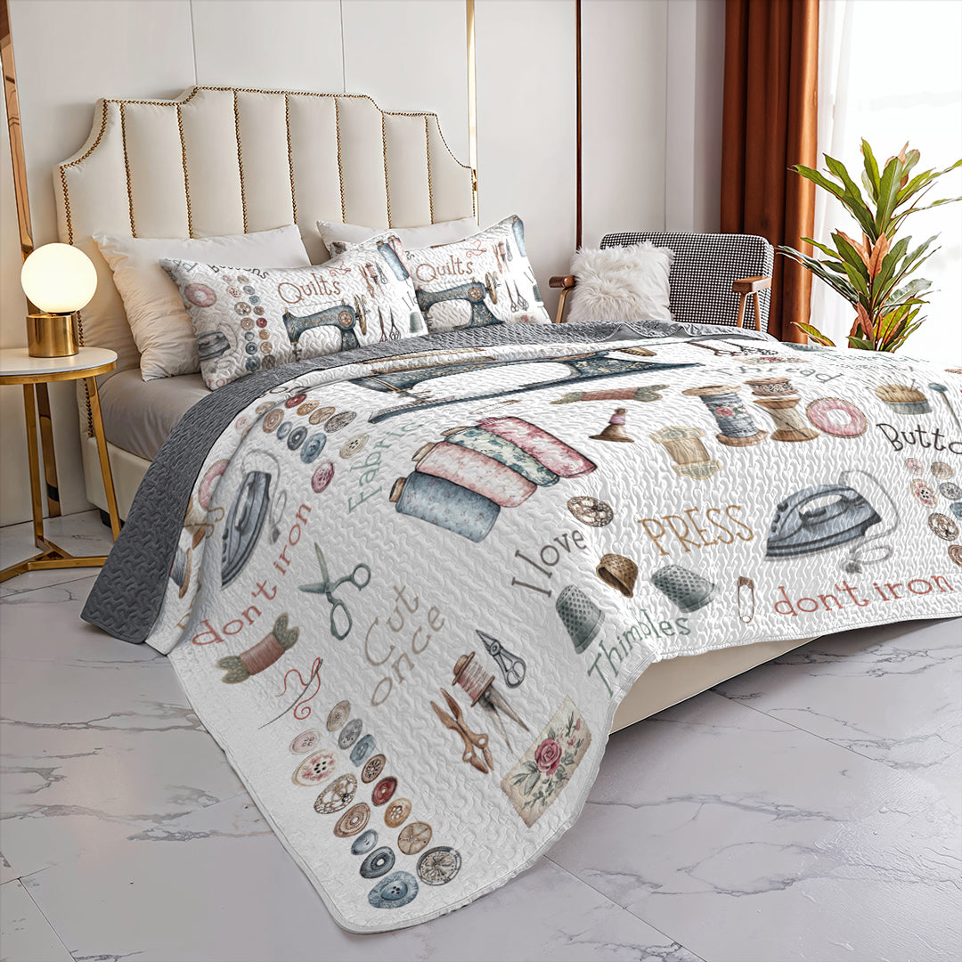 Sewing Lover All Season Quilt 3-Piece Set Crafty Comfort
